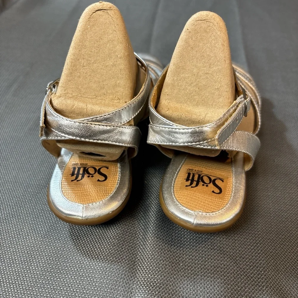 Söfft Rio II women’s leather strappy silver sandals size 9 - Picture 7 of 7